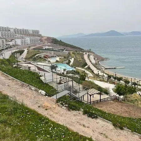 فيلة 3+1 Duplex With Security, Beach And Nice Seaview